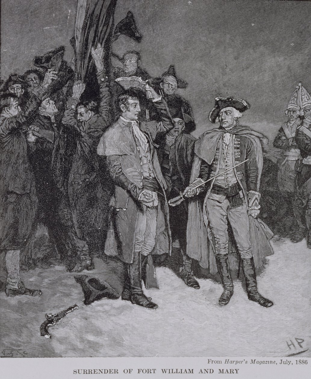 Surrender of Fort William and Mary, från Harper
