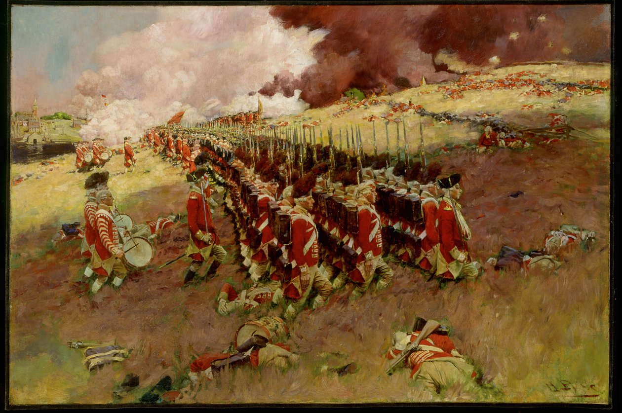 Slaget vid Bunker Hill av Howard Pyle