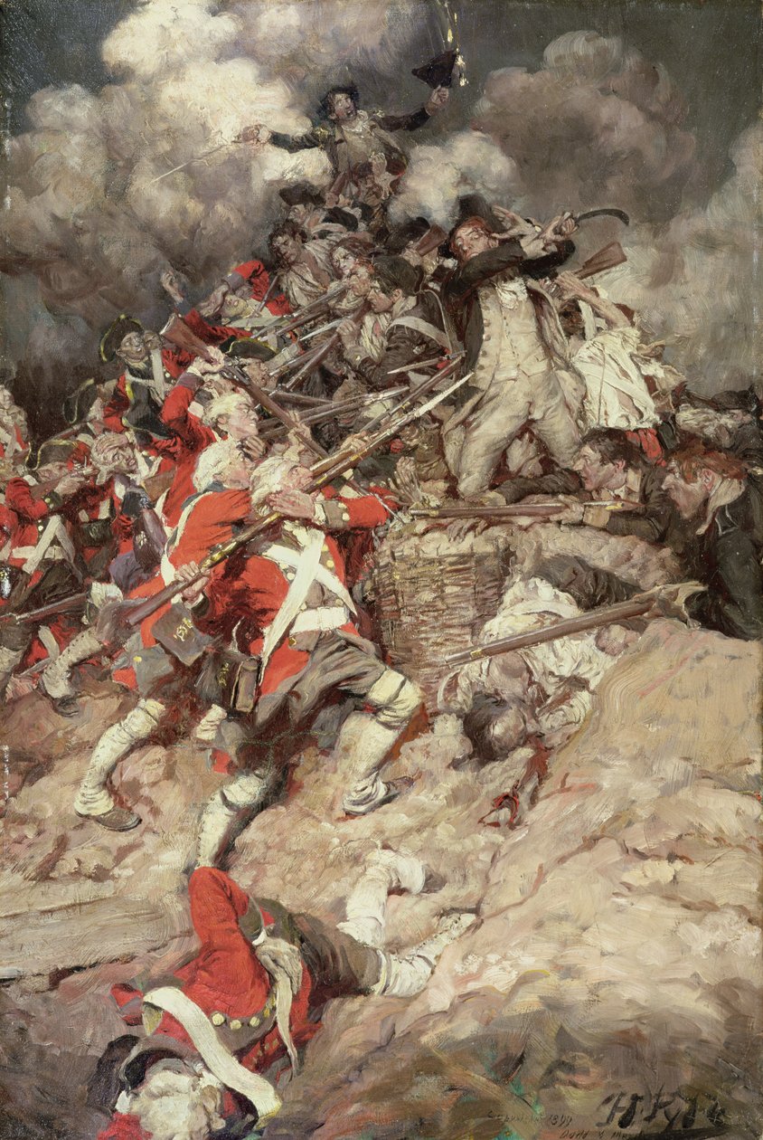 They Scrambled up the parapet and Went Over the Top, Pell Mell, Upon the British, eller The Battle of Yorktown, från 