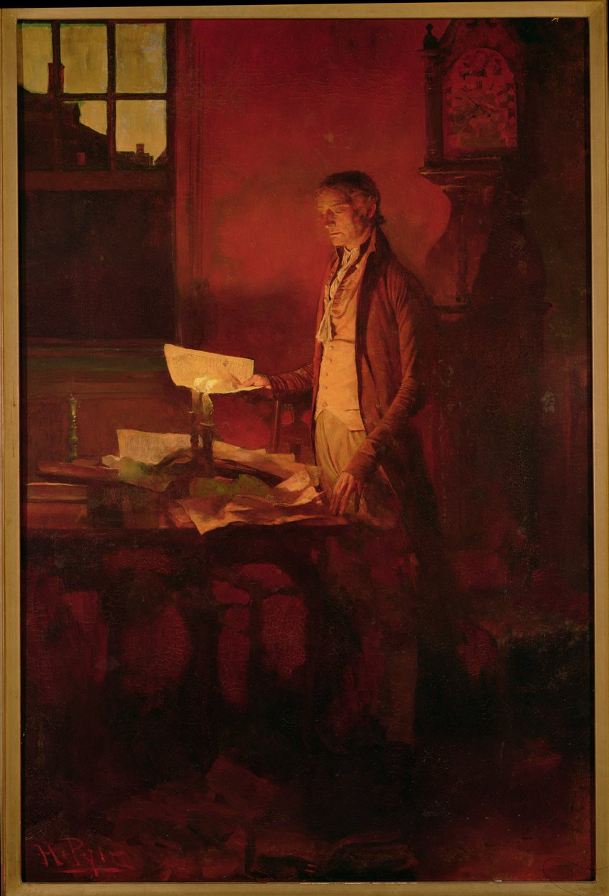 Thomas Jefferson Writing the Declaration of Independence, från 