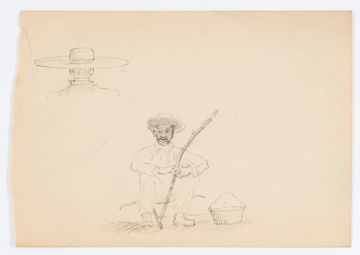 Utan titel (Sittande man med käpp) av Howard Russell Butler