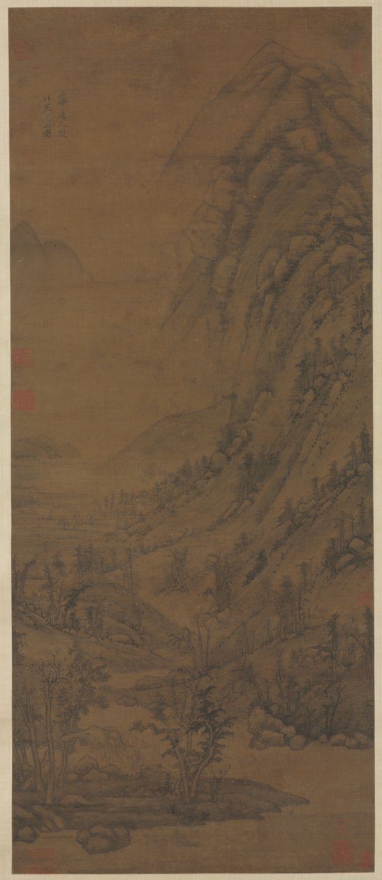 Sommarbergen efter Dong Yuan [aktiv om annons 937-975], 1290-1354. av Huang Gongwang
