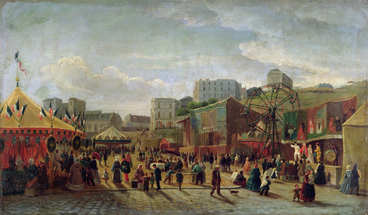 En mässa, Place Saint-Pierre, Montmartre 1861 av Hubert