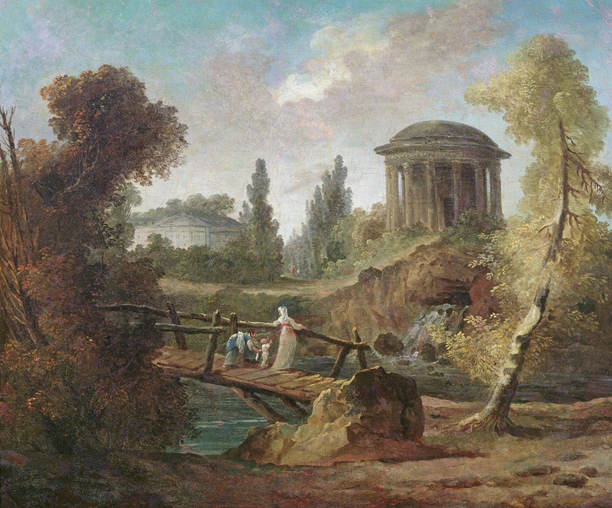 Kaskaderna i Tivoli, ca 1775 av Hubert Robert