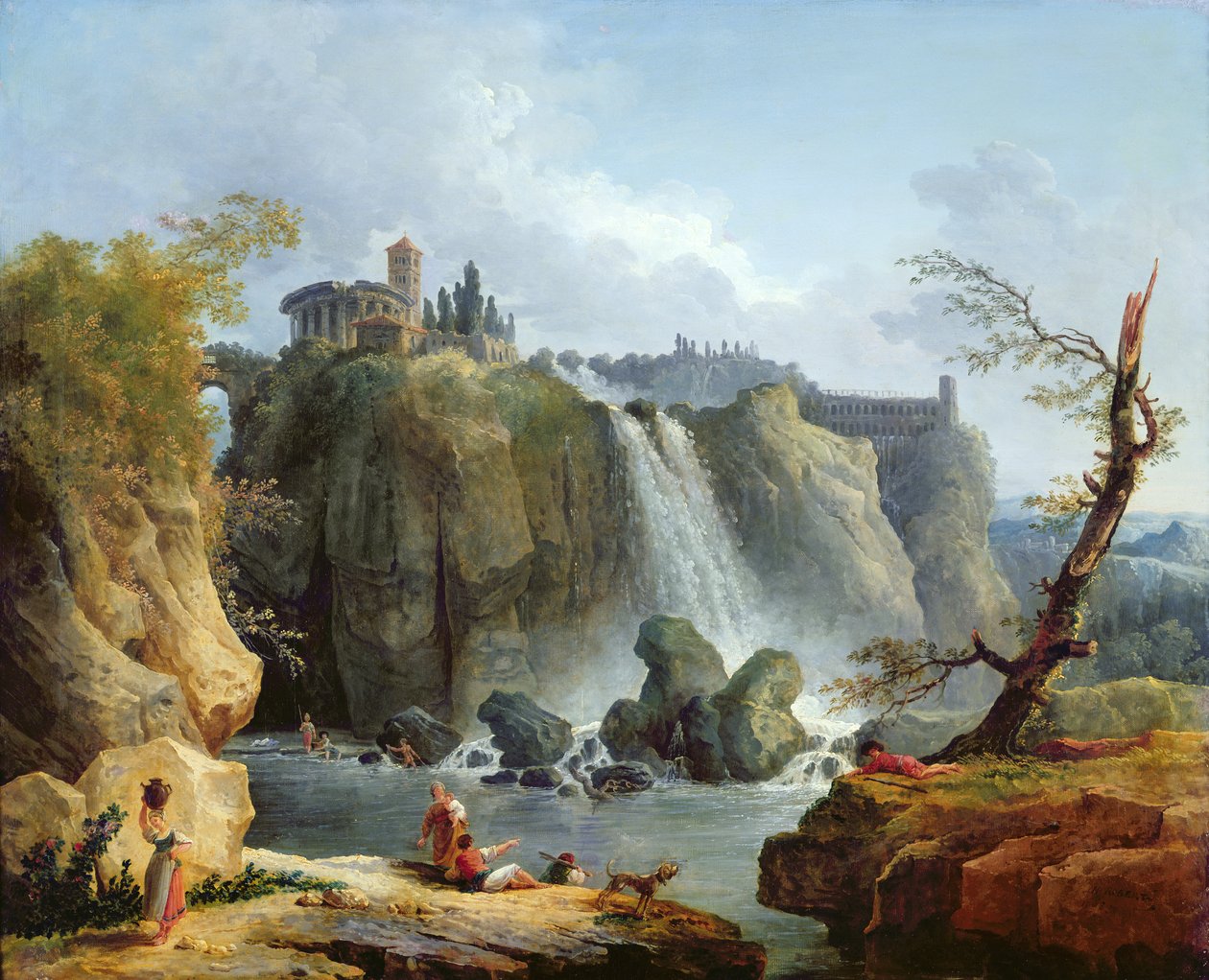 Tivolis fall, 1768 av Hubert Robert