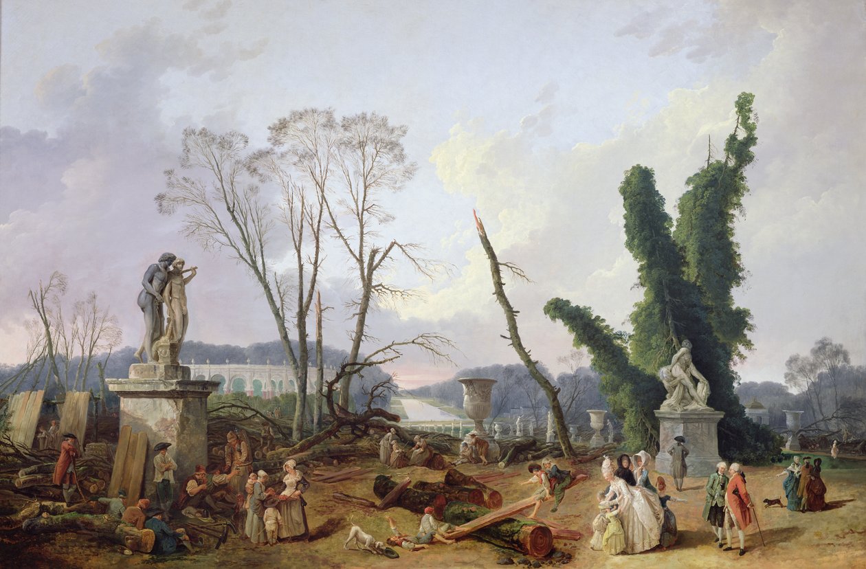 Trädgårdarna i Versailles av Hubert Robert