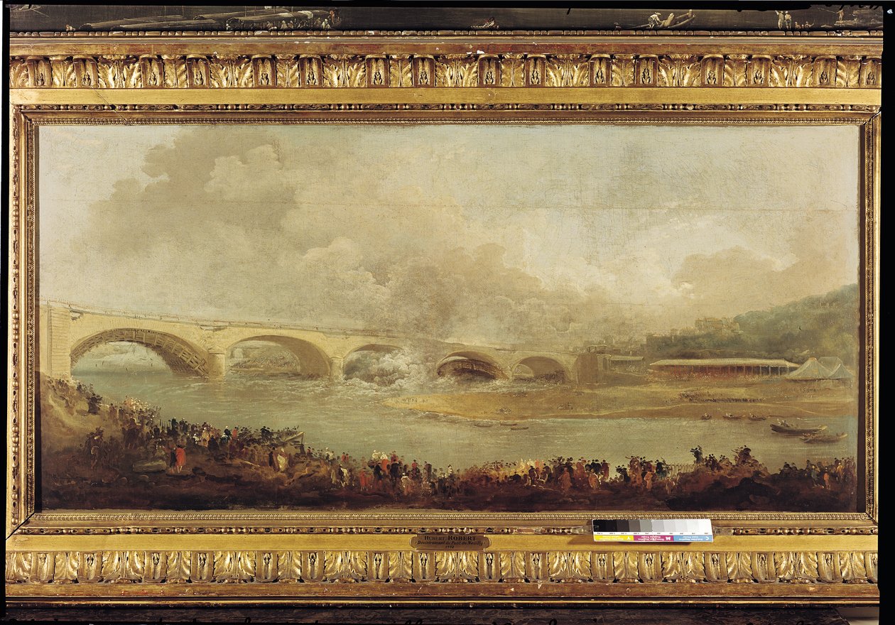 Avtäckning av Pont de Neuilly, 1772 av Hubert Robert