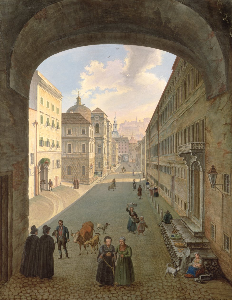 Palais Lodron, Salzburg, 1833 av Hubert Sattler