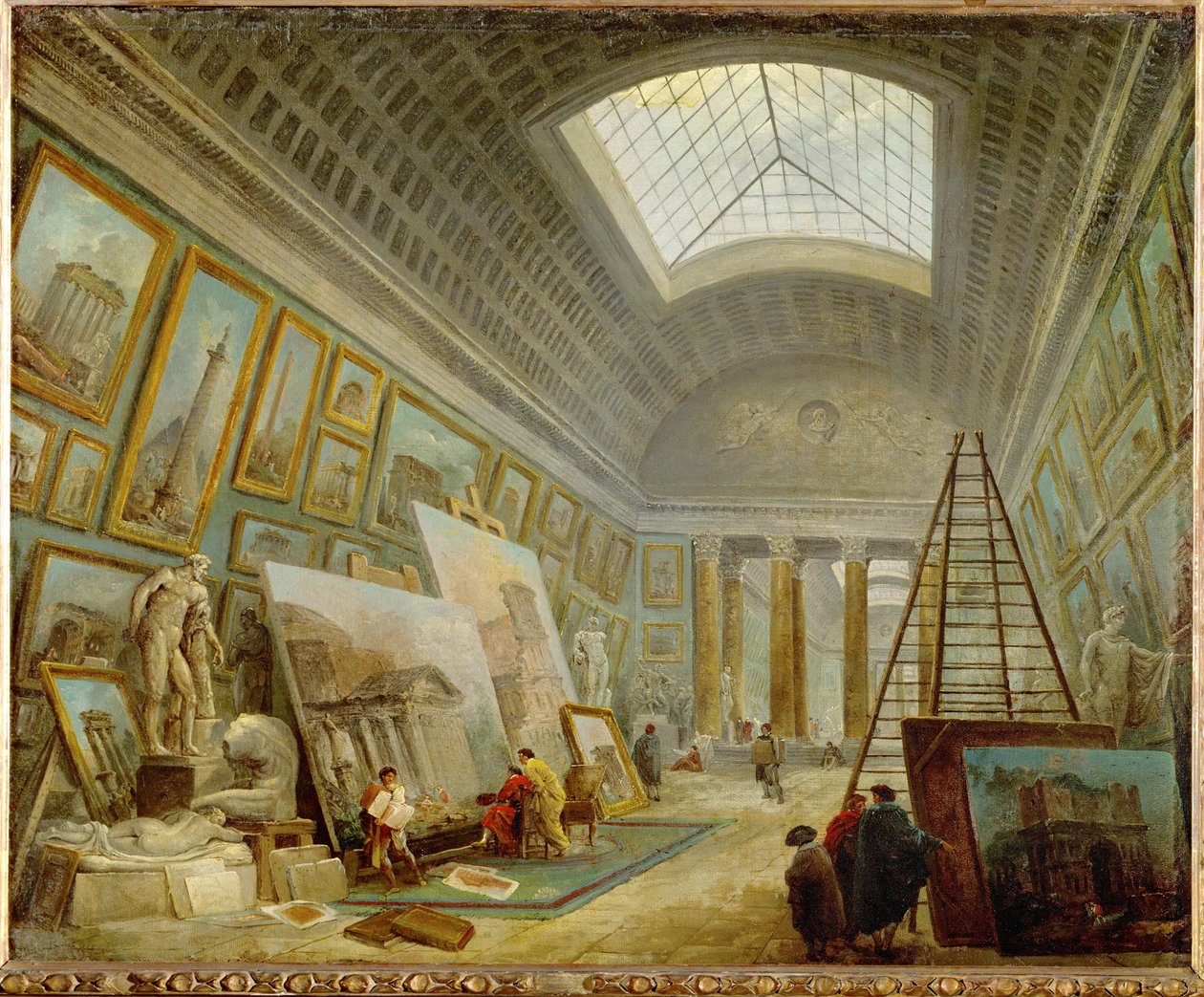 Ett museigalleri för romersk konst - Ett museigalleri för romersk konst ... av Hubert (circle of) Robert