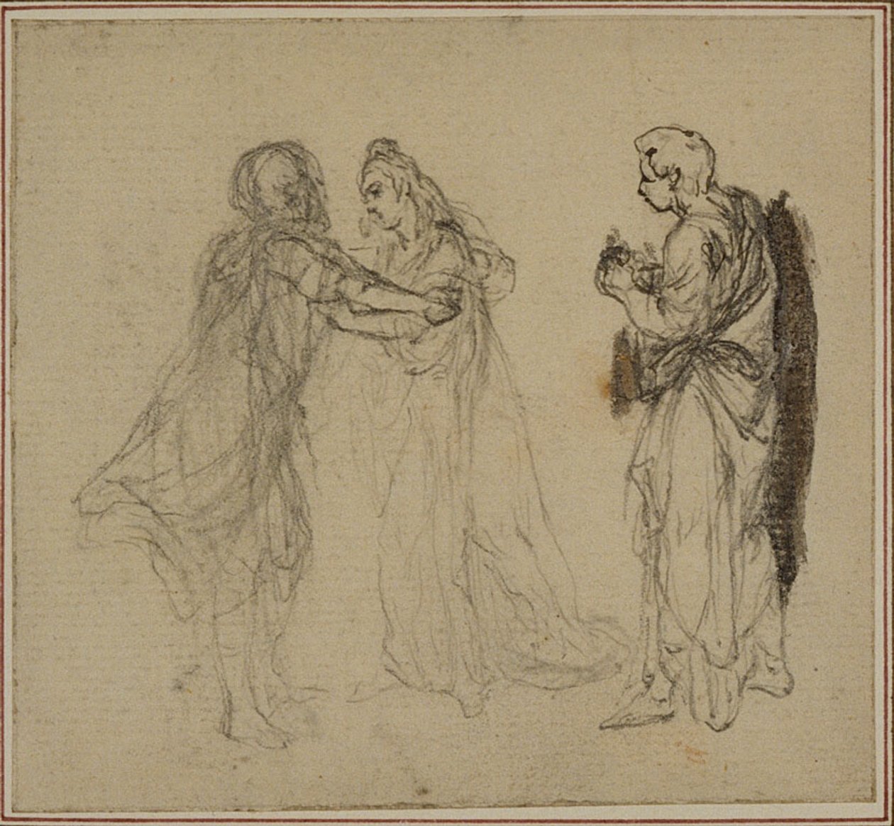 Studie till Lucains "La Pharsale", Canto II av Hubert Francois Gravelot