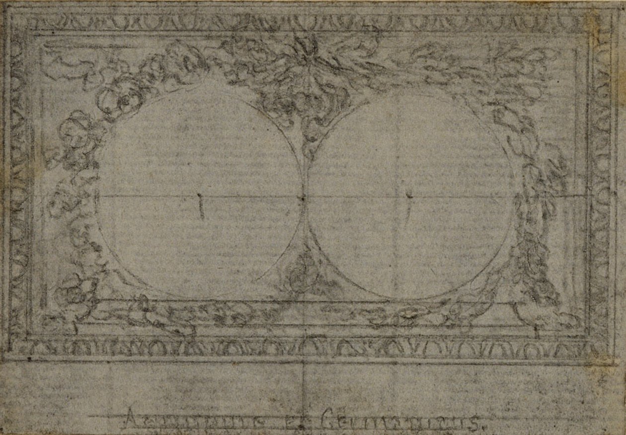 Studie för medaljonger, i Tacitus "Tiberius, eller de sex första böckerna i Annalerna", bok III, vol. 2 av Hubert Francois Gravelot