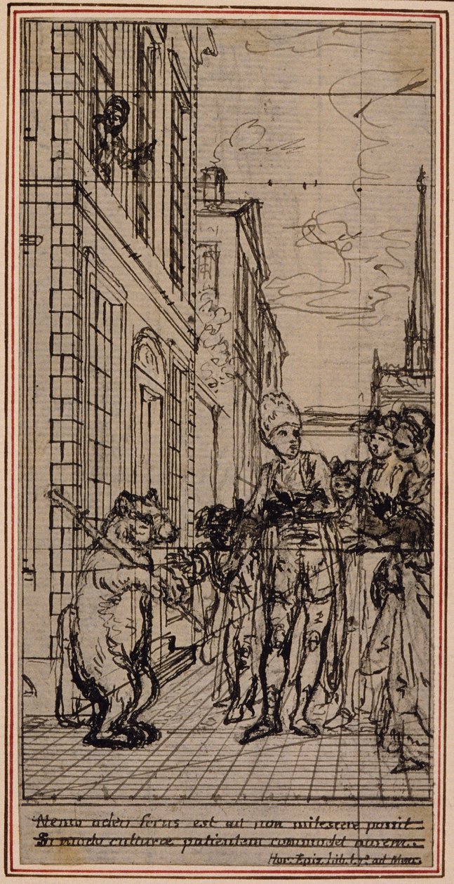 Studie till vinjett-frontispiece i Poncelets "Principes Generaux Pour Servir à l