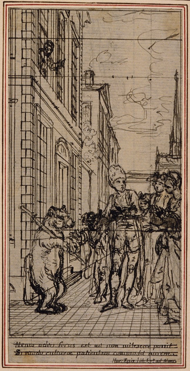 Studie till vinjett-frontispiece i Poncelets "Principes Generaux Pour Servir à l