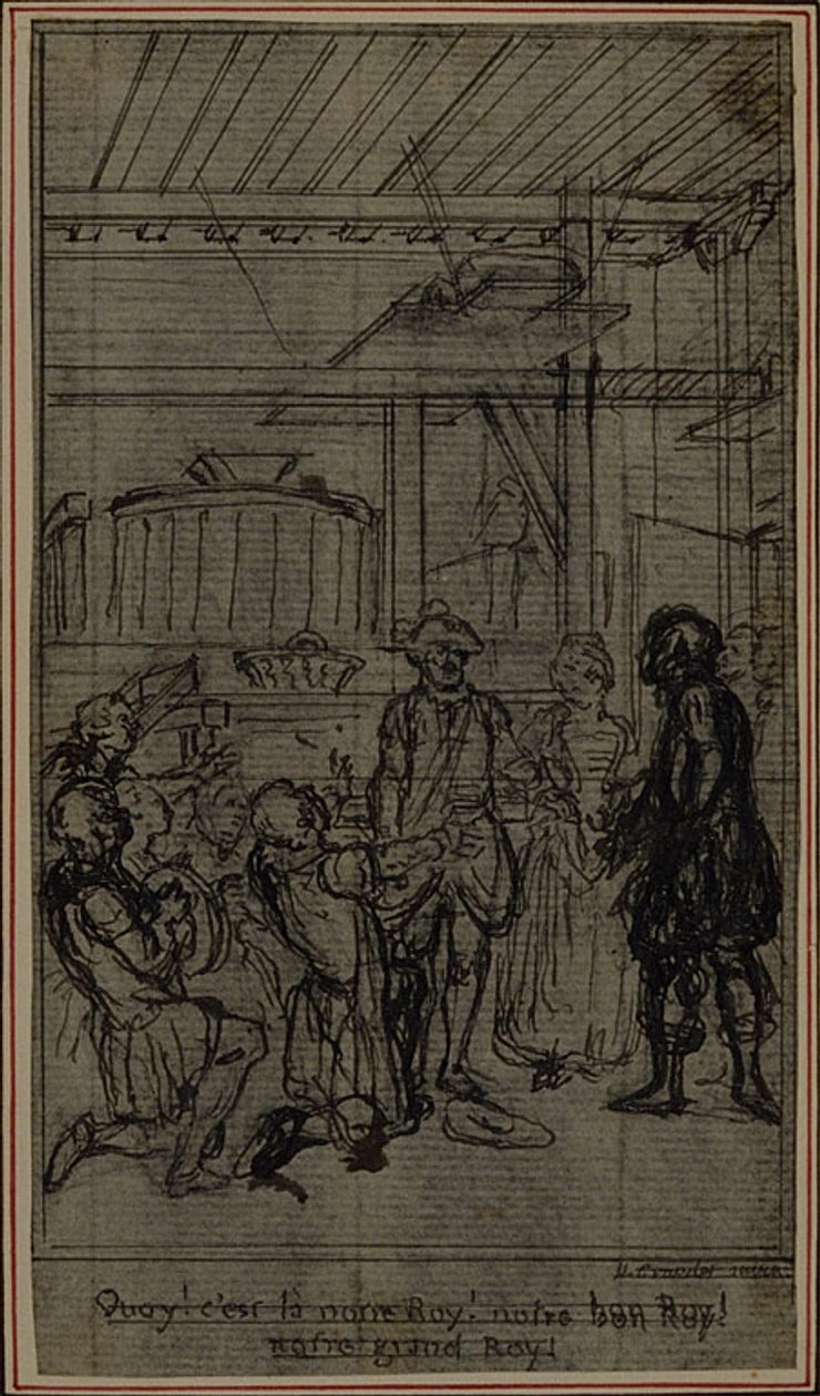Studie till vinjett-frontispiece till Colle