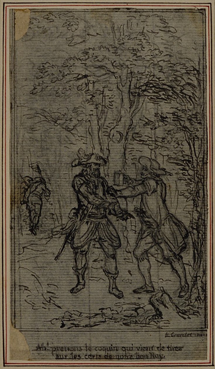 Studie till vinjett-frontispiece till Colle