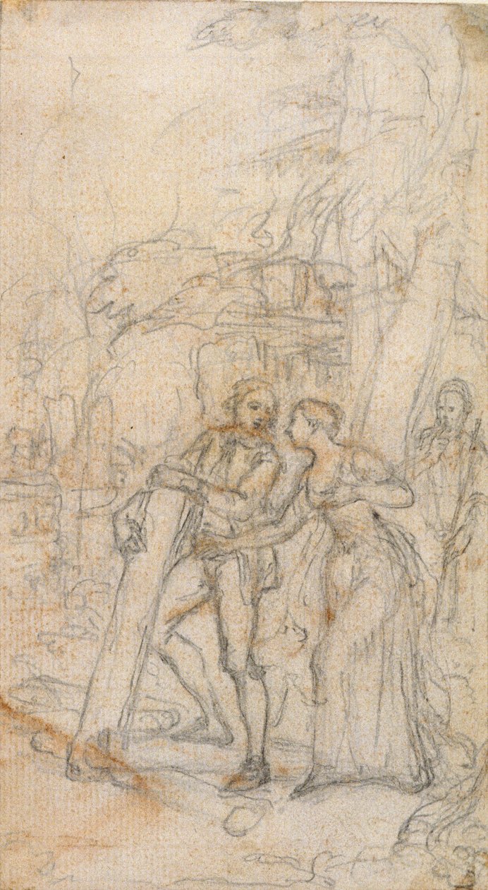 Studie för William Shakespeares "Stormen" av Hubert Francois Gravelot