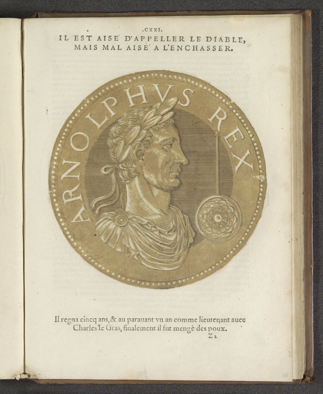 Arnolphus Rex, från "The Images of Nästan alla kejsare" av Hubert Goltzius