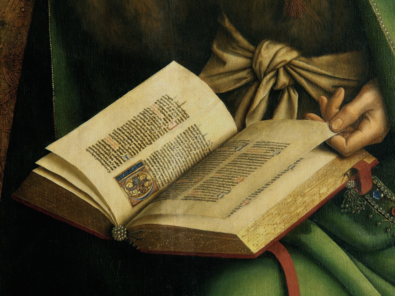Detalj av Johannes Döparen, från Gents altartavla av Hubert & Jan van (1390 1441) Eyck