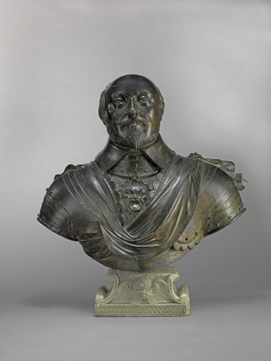 Robert Bertie (1582-1642) 1:e earl av Lindsey, ca 1640 (brons) av Hubert Le Sueur
