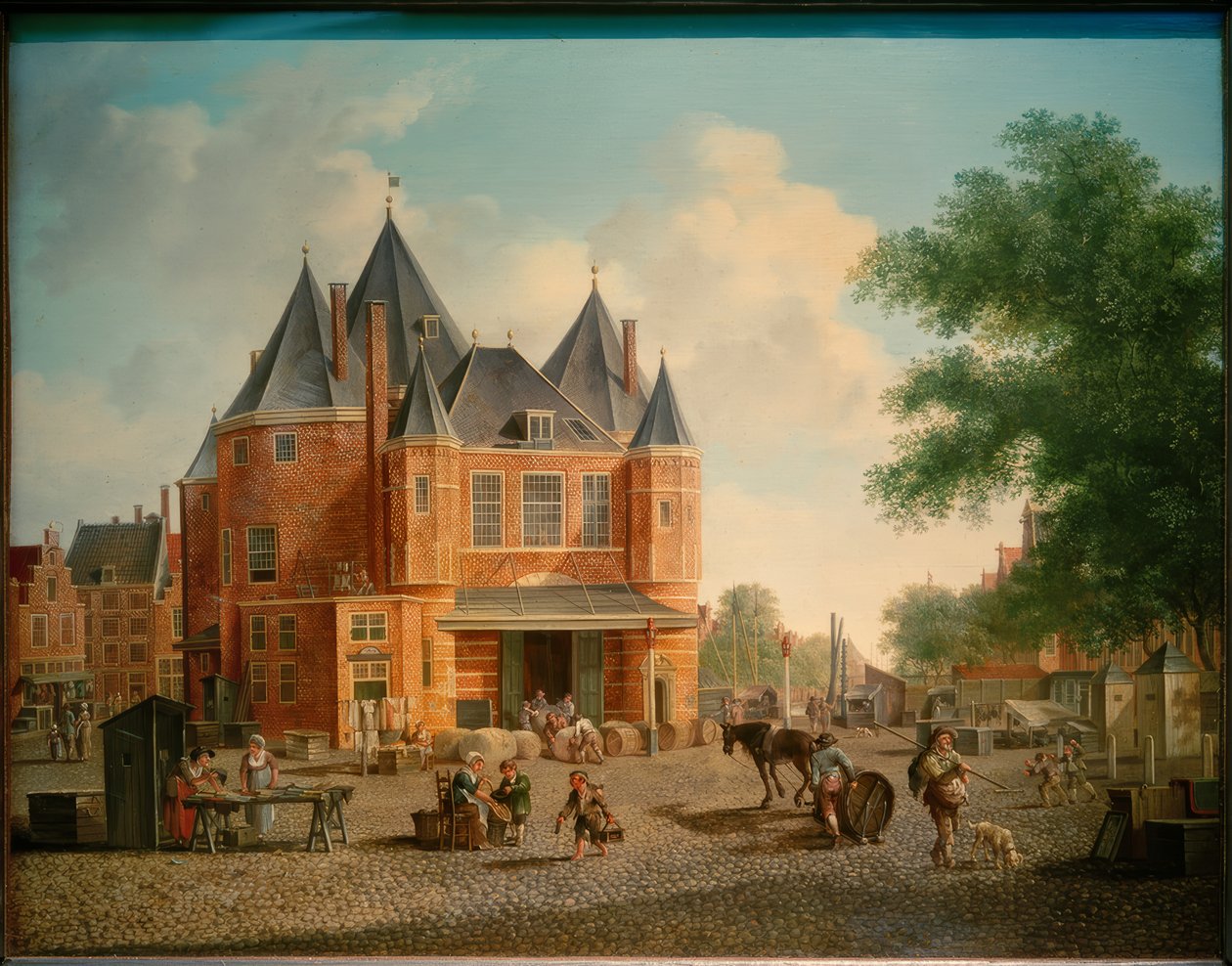 Antoniusvågen på Nieuwmarkt i Amsterdam av Hubert Pieter Schouten