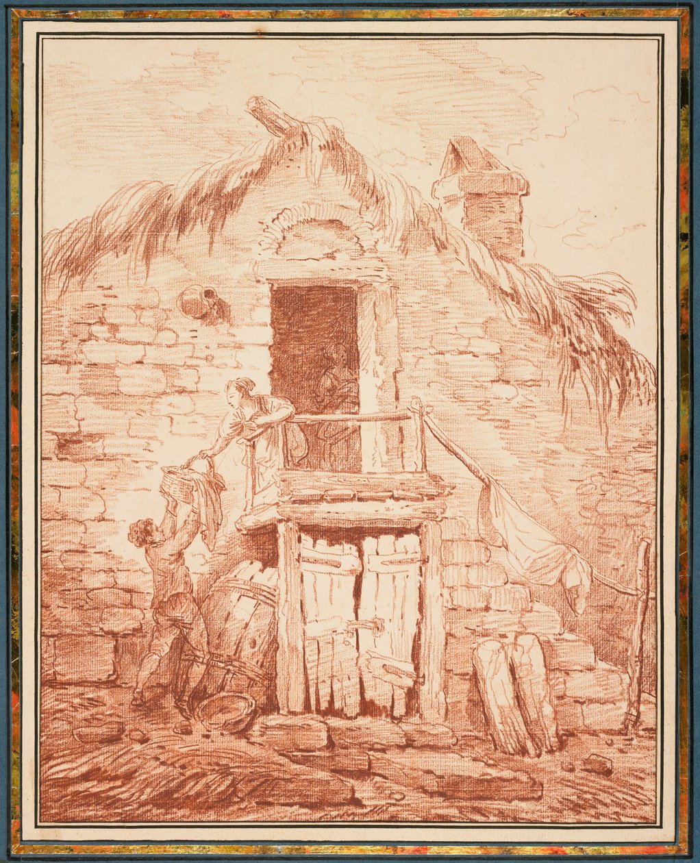 En stenstuga av Hubert Robert