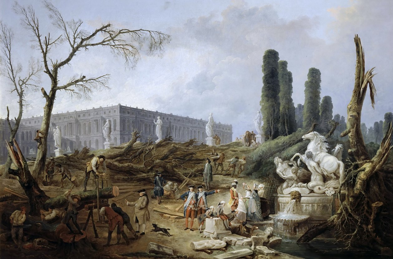 Bosquet av Apollons bad av Hubert Robert