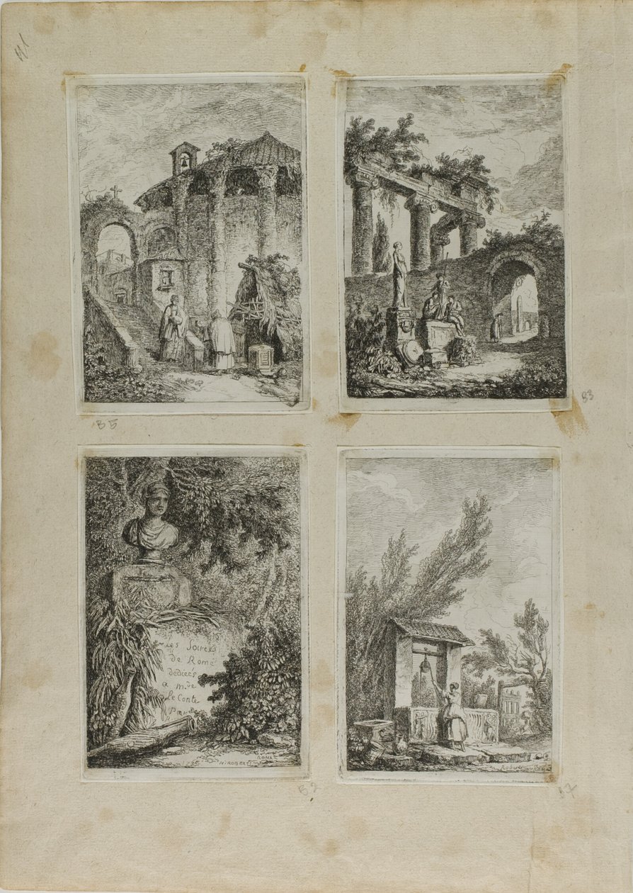 Kvällar i Rom av Hubert Robert
