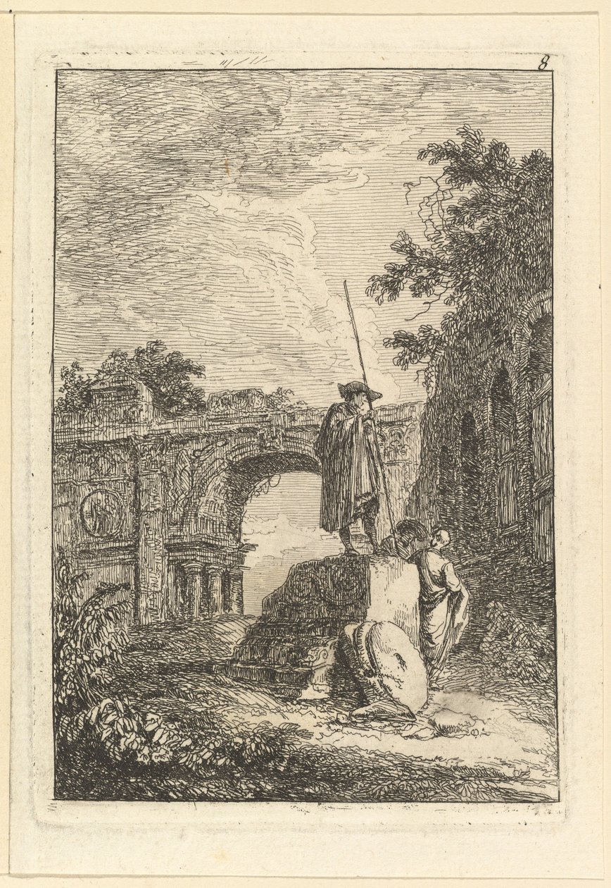 Triumfbågen.n.d. av Hubert Robert