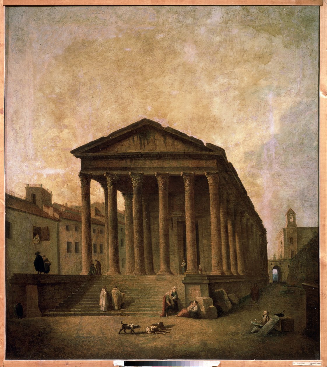 The Square House, Nimes, ca 1780 av Hubert Robert