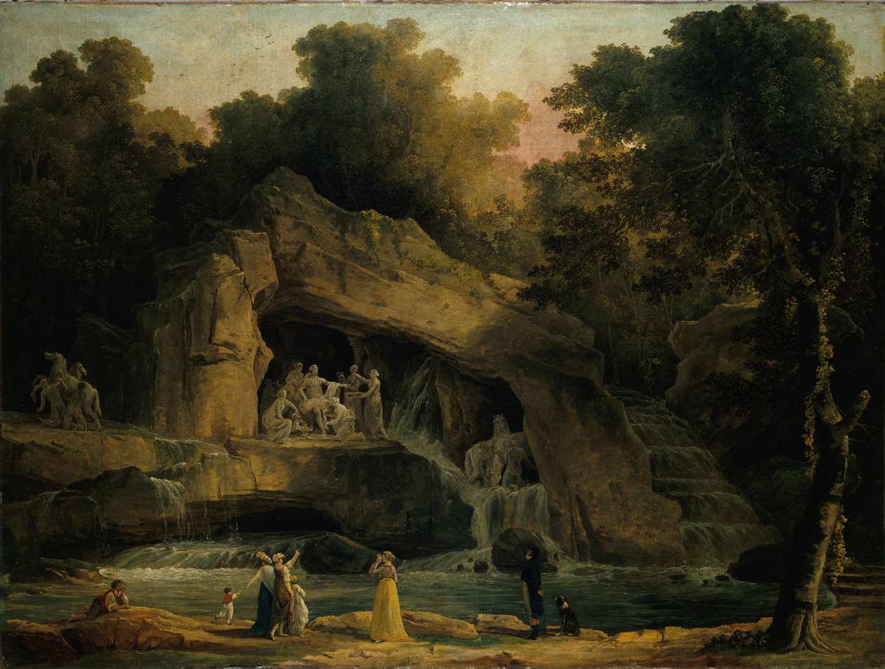 Apollonbaden i Versailles, 1803. av Hubert Robert