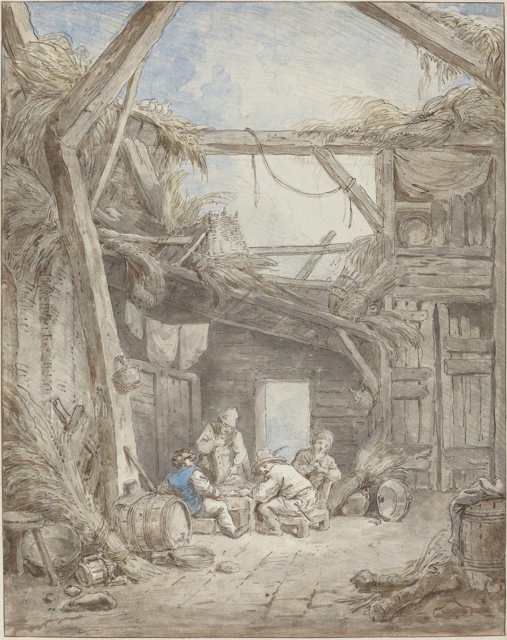 Förstörd gård av Hubert Robert
