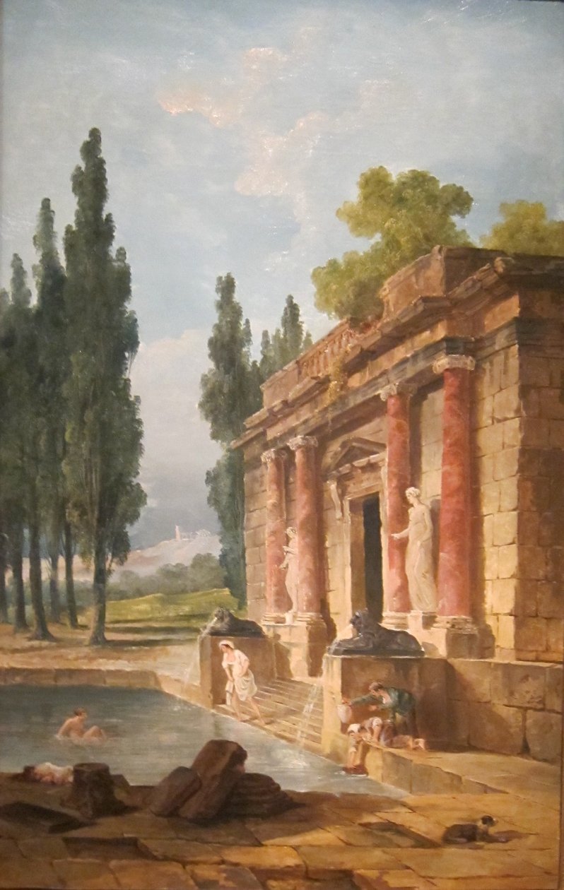 Badaren av Hubert Robert
