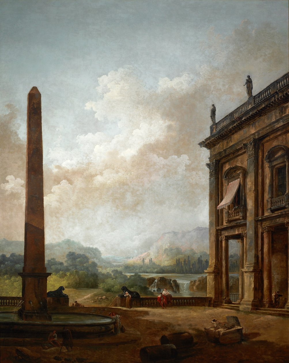 Obelisken av Hubert Robert
