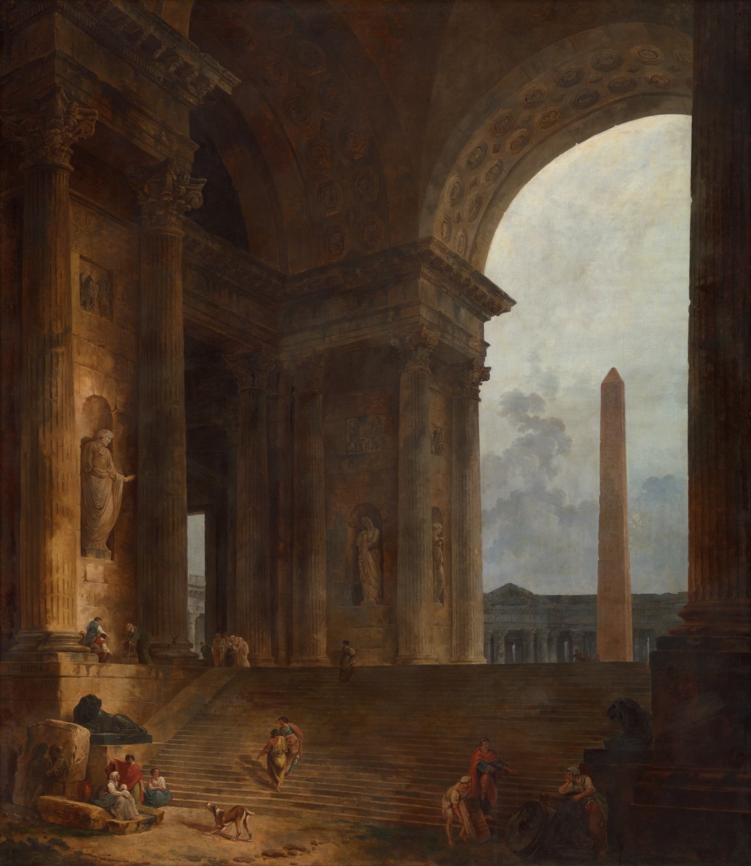 Obelisken av Hubert Robert