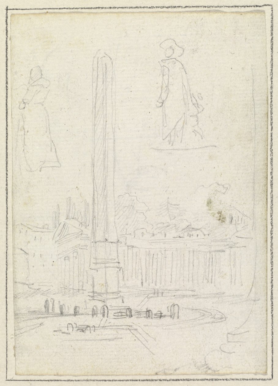Obelisken på Petersplatsen av Hubert Robert