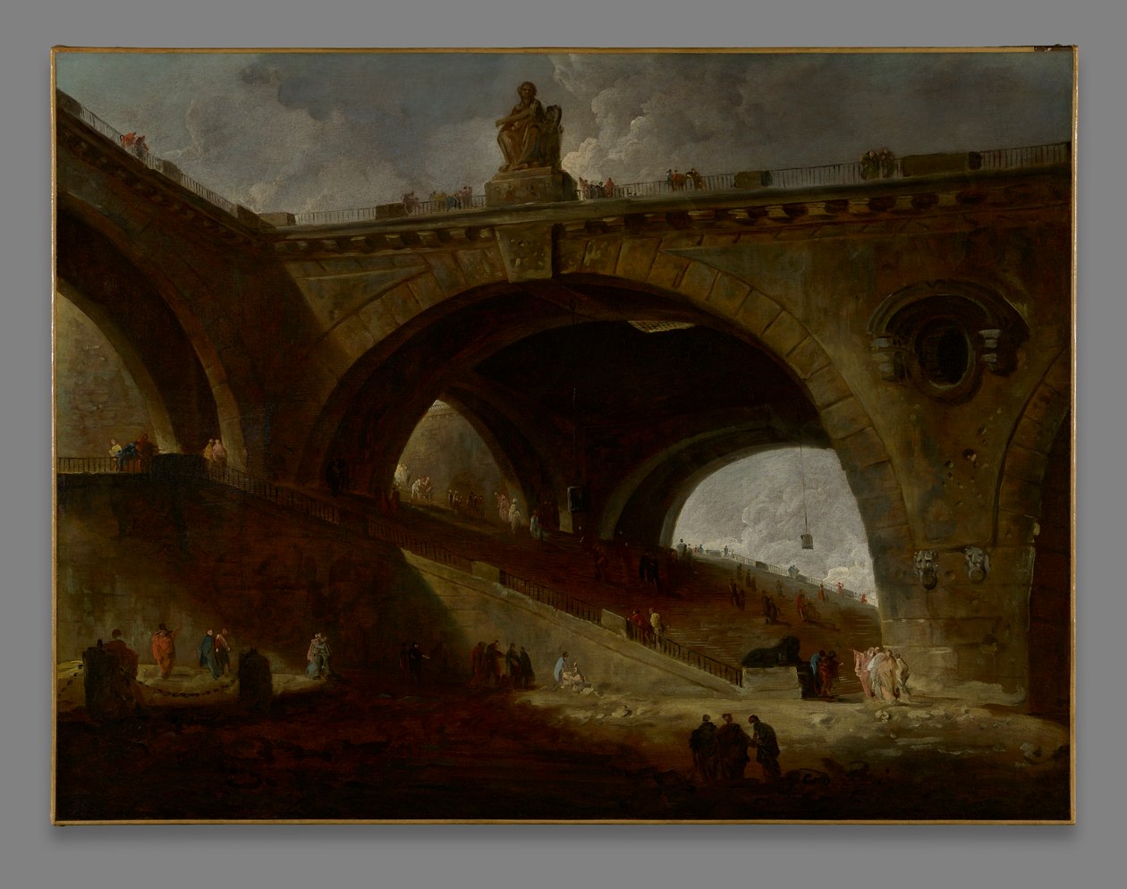 Gamla bron av Hubert Robert