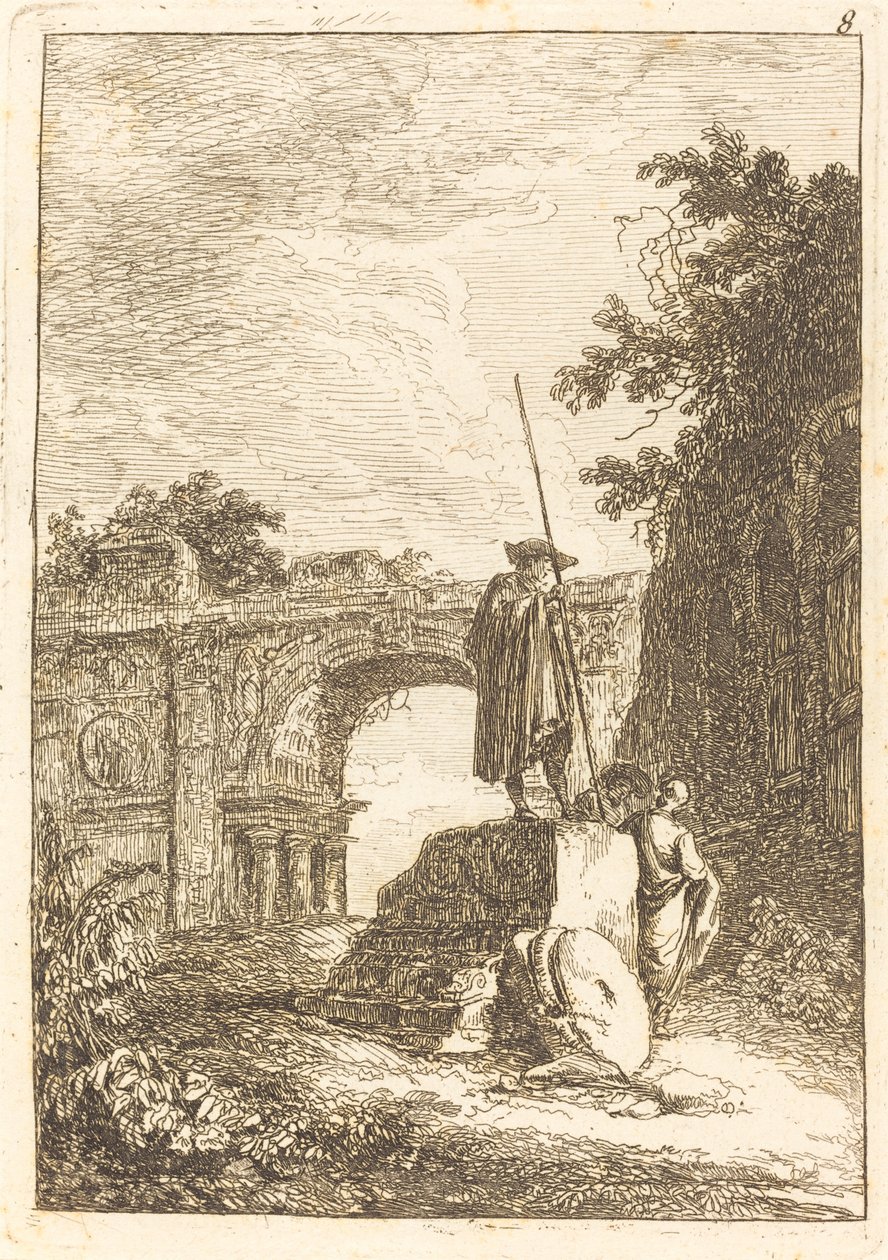 Triumfbågen av Hubert Robert