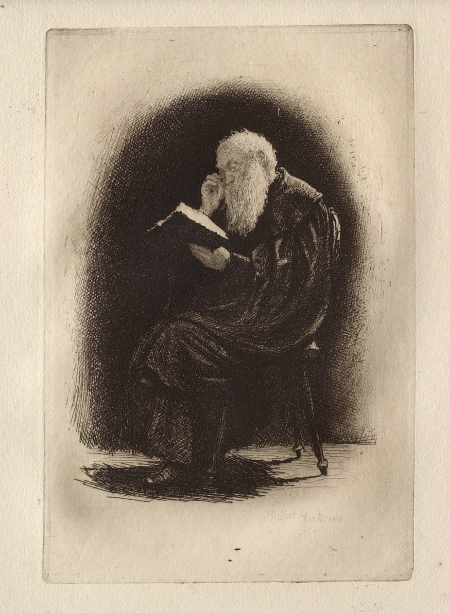 Studie av ett kartusiankloster av Hubert von Herkomer