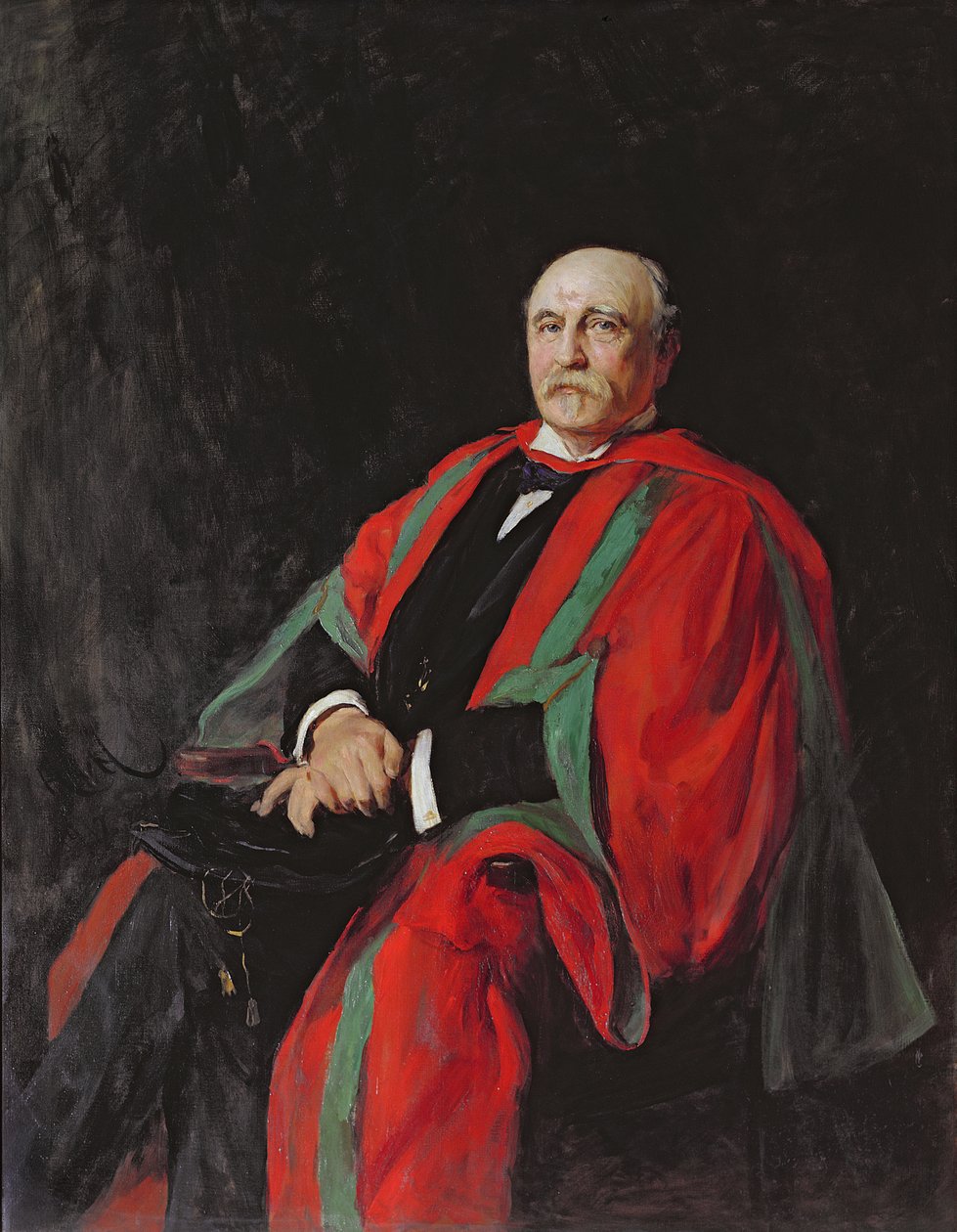 Överste T W Harding (olja på duk) av Hubert von Herkomer