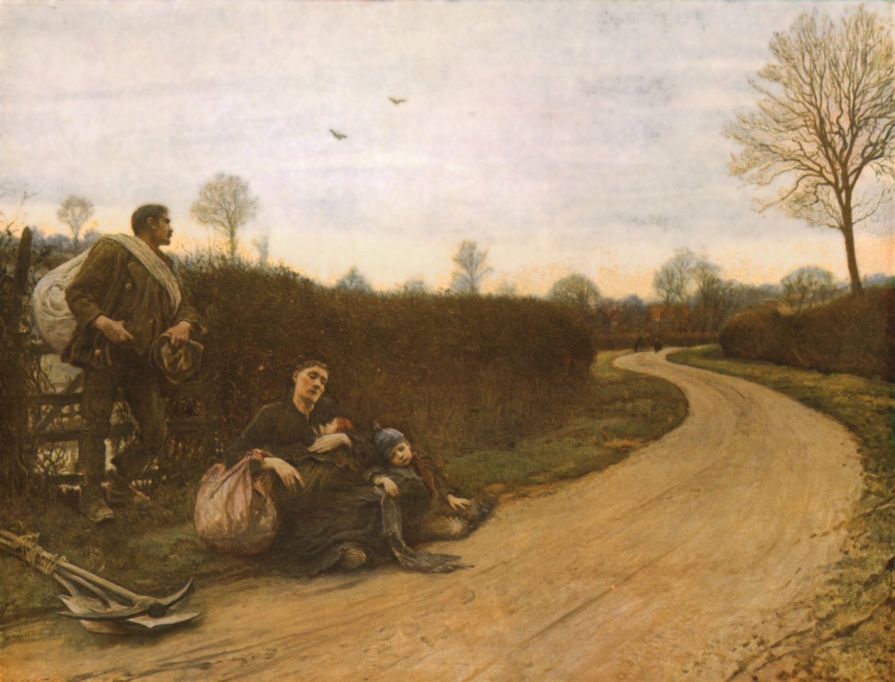 Svåra tider av Hubert von Herkomer
