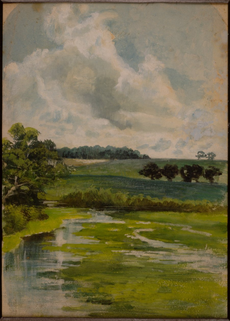 En av de "tre landskapsskisserna" (se även 258630 och 258631) av Hubert von Herkomer
