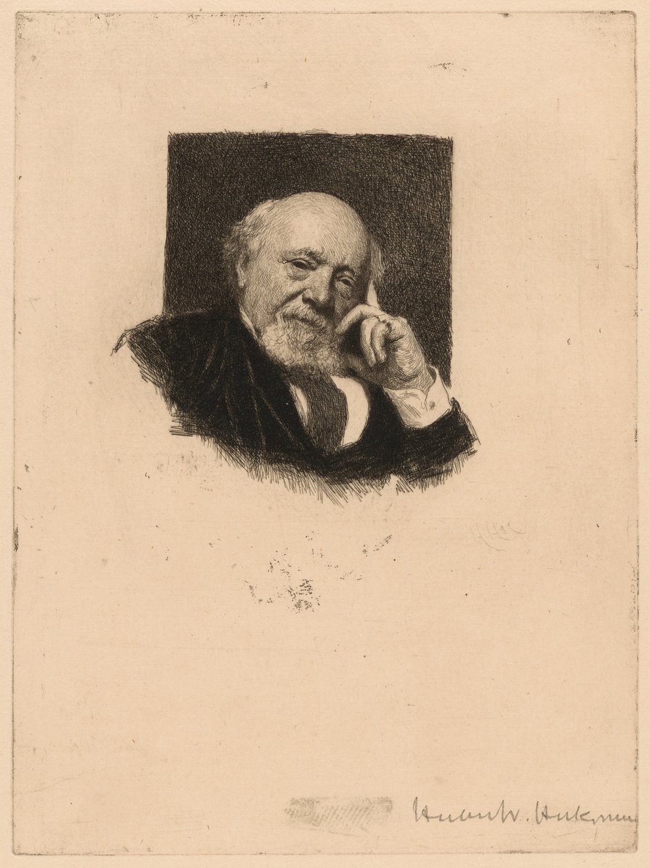 Porträtt av en man av Hubert von Herkomer