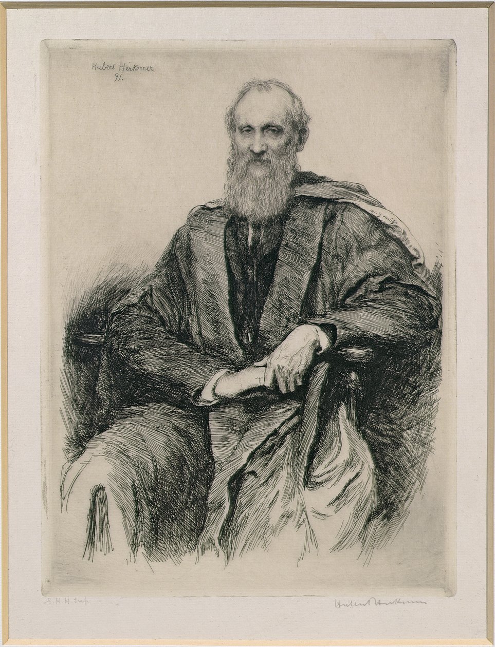 William Thomson, 1:e baron Kelvin (1824-1907), brittisk matematiker och fysiker, 1891 av Hubert von Herkomer