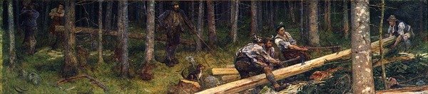 Vedhuggare av Hubert von Herkomer