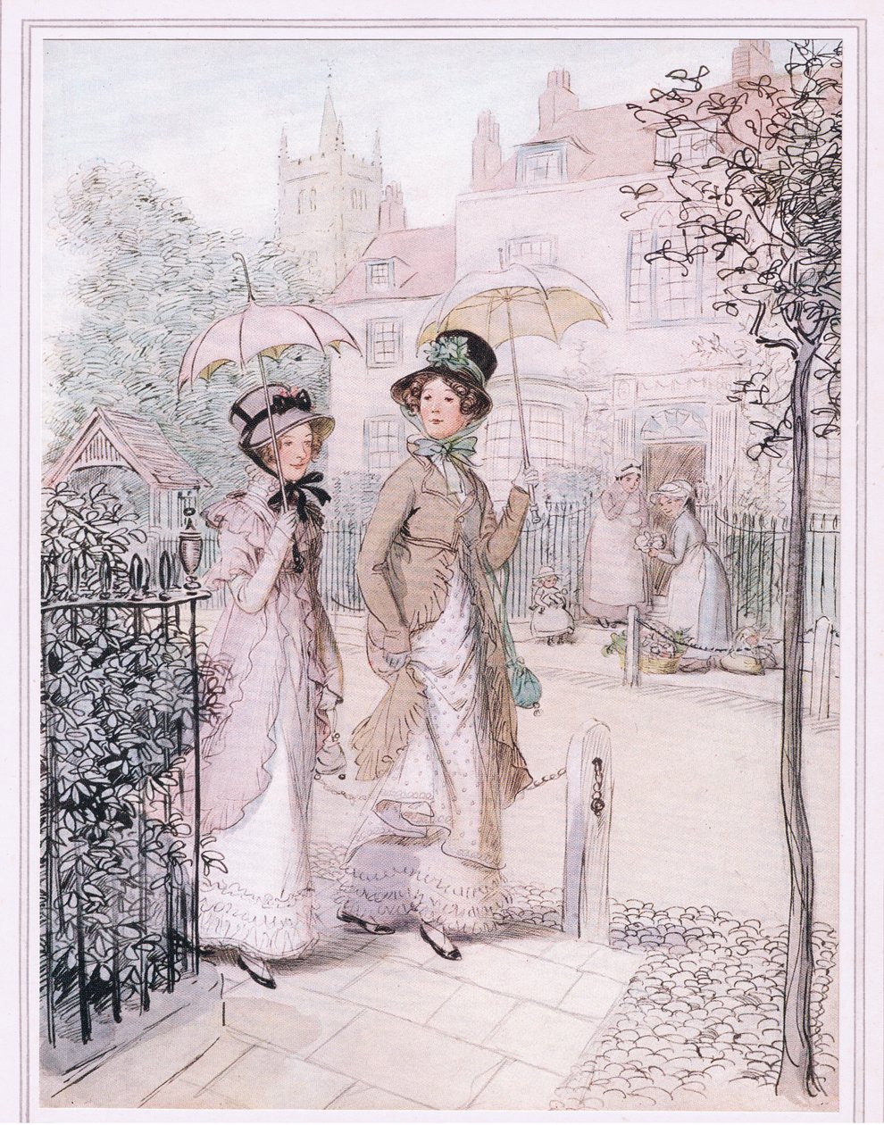 Miss Willoughby: Vi är kända överallt nu, Susan, du och jag, som de gamla pigorna på Quality Street. av Hugh Thomson