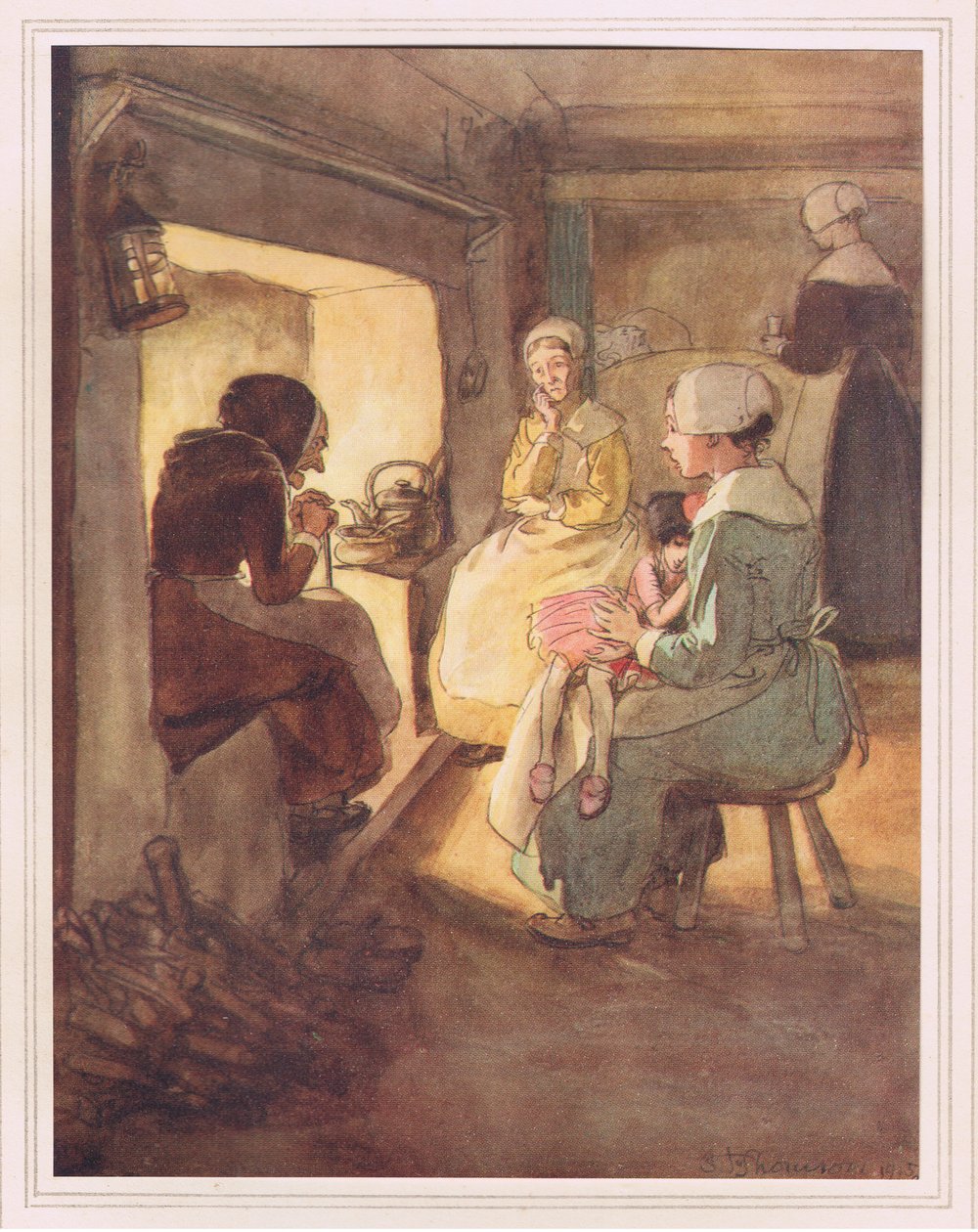 Den gamla damen i skorstenshörnet av Hugh Thomson
