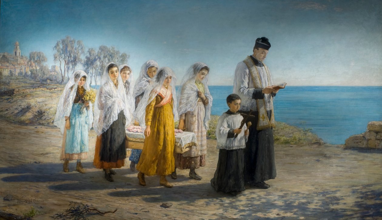 Begravningen av en liten flicka på Rivieran av Hugh Cameron