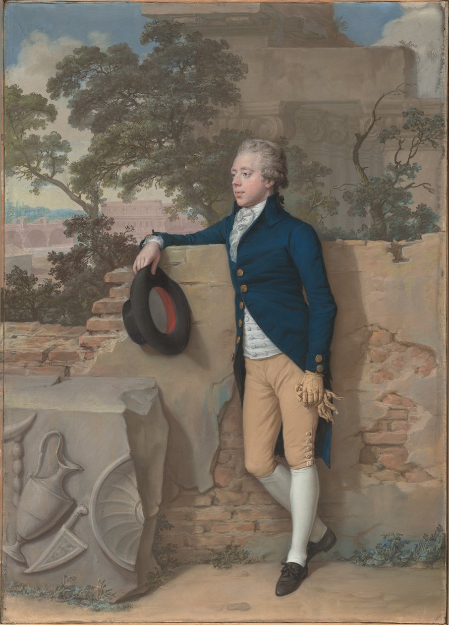 Frederick North, senare femte earl av Guilford, i Rom av Hugh Douglas Hamilton