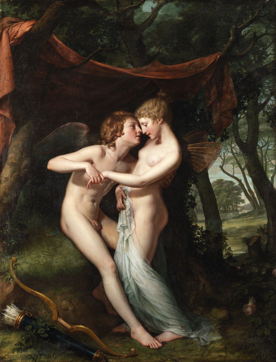 Italienska: Cupido och Psyche i bröllopsborgen Cupid och Psyche i bröllopsborgen av Hugh Douglas Hamilton