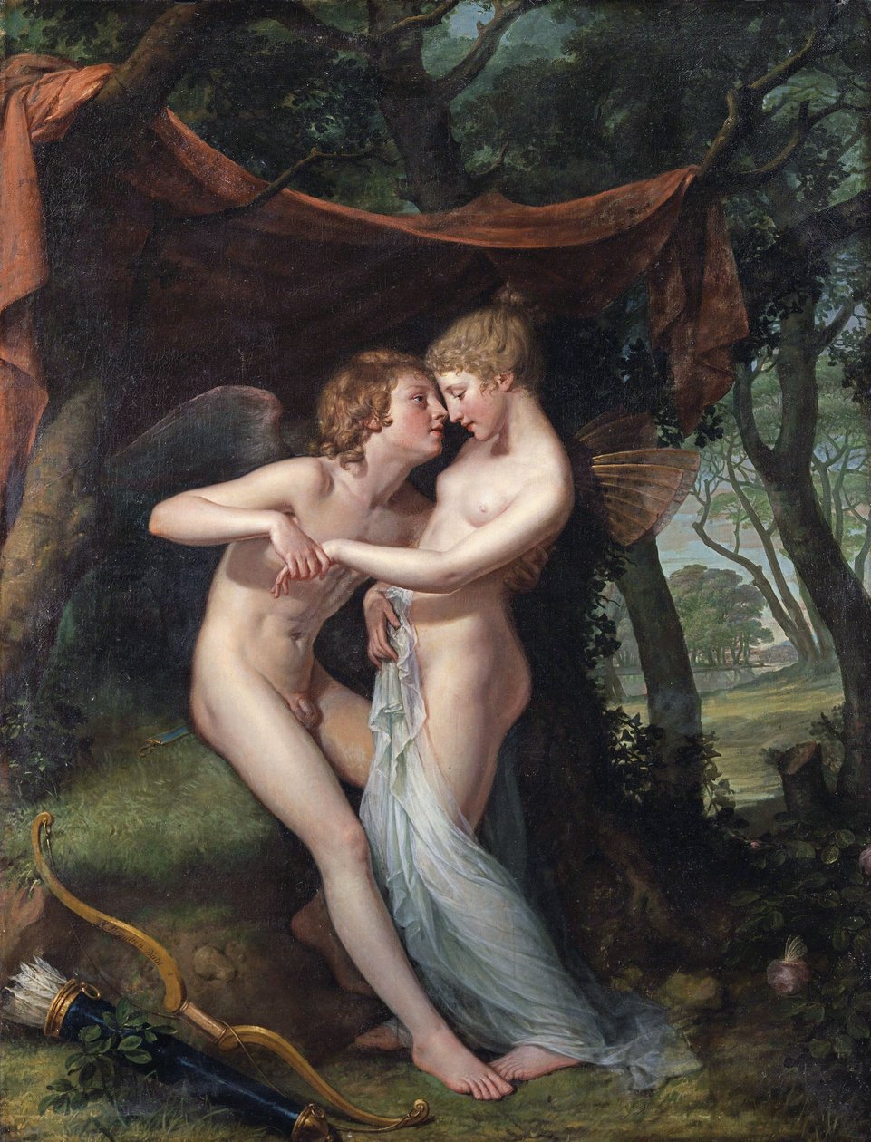 Italienska: Cupido och Psyche i bröllopsborgen Cupid och Psyche i bröllopsborgen av Hugh Douglas Hamilton